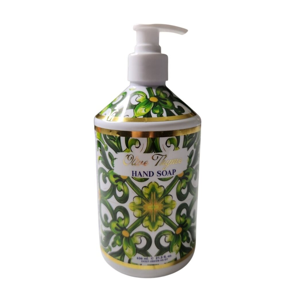 H+B Dolce Brezza Olive Thyme Hand Soap 21.5 Fl Oz